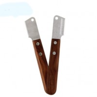 Wholesale Wood Handle Stainless Steel Knife For Pet Hair Remover