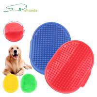 Wholesale Soft Silicone Waterproof Custom Dog Cat Massage Shower Bath Brush Pet Grooming Cleaning Brush