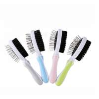 Pet Accessories Supplies Dog Cat Grooming Steel Pin Comb Double-Sided Massage Shampoo Brush