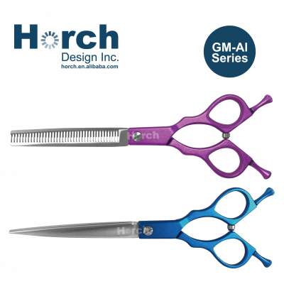 Pet Dog Grooming Trimming Aluminum Curved Scissors Tools