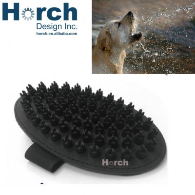 Hand-Hold Massage Pet Bath Brush Palm-Style Rubber Pin Supplier